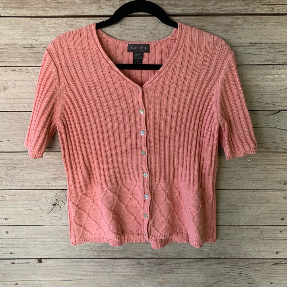 Van Heusen Sweater Top Salmon Color SzL